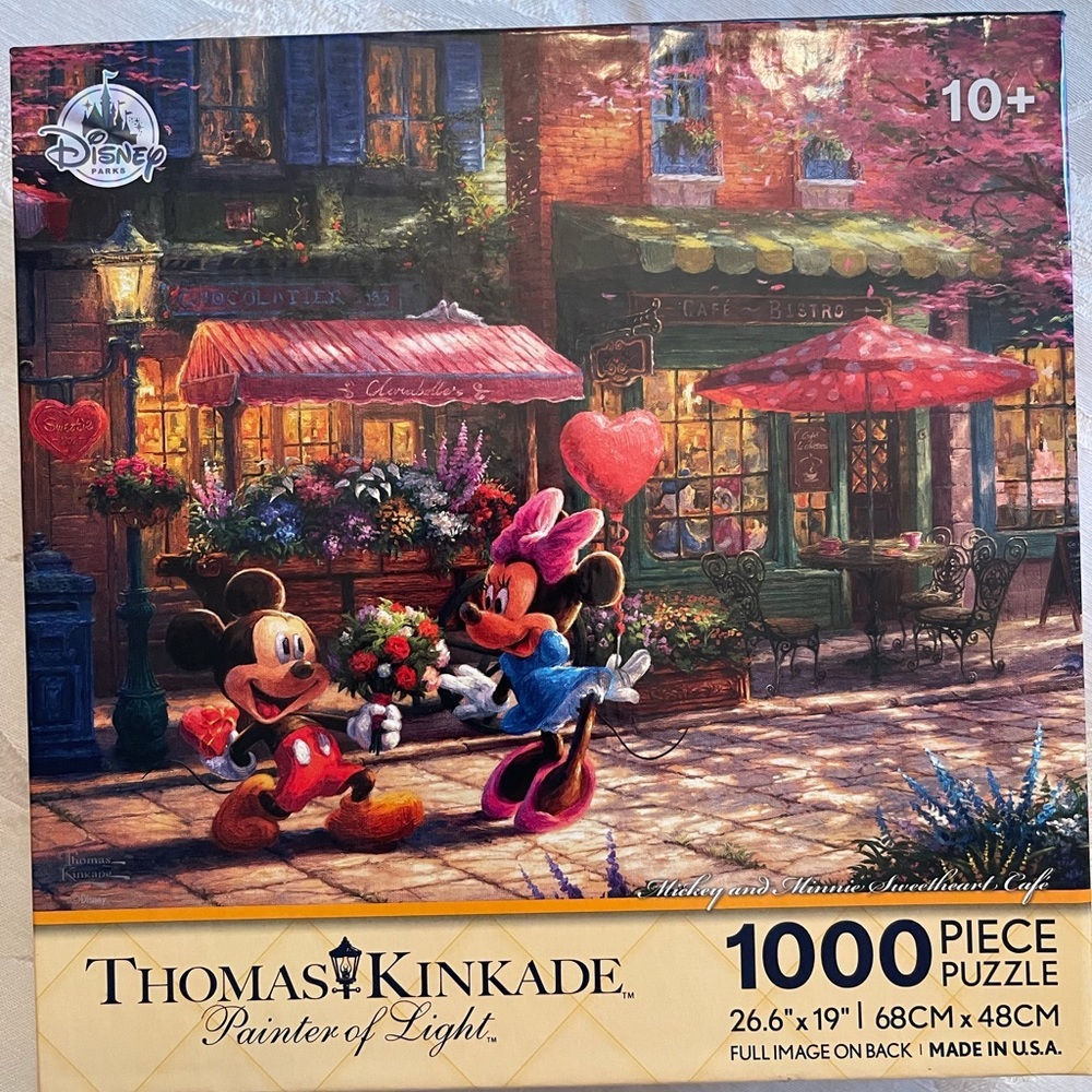 New In Box Thomas Kinkade Disney Parks 1000 Piece Puzzle